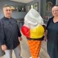 Dintcher Mehmed og hans kone Lonni, arkitekterne bag ishusets vision, glæder sig til at byde gæster velkommen til Restaurant Bag Søjlen's nyeste tilføjelse. Foto: Lars Norman Thomsen