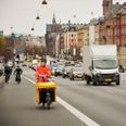 Trafikken kan være tæt i københavnsområdet. Her kan vejhjælpscyklerne komme flere km frem på få minutter i stedet for at skulle sidde i kø i 20 minutter. Foto: SOS Dansk Autohjælp