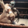 Lilleåsalen forvandles for en enkelt eftermiddag til en svedig arena for wrestling. Pressefoto