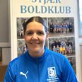 Ann Kathrine Lykke Larsen fra Stjær Boldklub er blandt de fem nominerede til prisen som Håndboldens Hverdagshelt 2023, der uddeles af DanskH¨åndbold i samarbejde med AutoPartner. Foto: DanskHåndbold