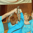 Glade vindere af 'Kaffekanden', Grenaa badminton klubs U11 hold. Kaffekanden gives til klubbens bedste hold.