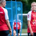 Matilde Lundorf til træningssamling med landsholdet sidste sommer, hvor alle turneringer blev aflyst på grund af covid-19. Foto: Niels Christian Vilmann/Ritzau Scanpix