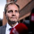 Arkivfoto fra da Peter Skaarup sidste sommer afgav sin forklaring i straffesagen mod DF's næstformand Morten Messerschmidt. Foto: Jonas Olufson