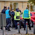 Østjyllands Politi har tirsdag fået assistance af Beredskabsstyrelsens kemiske beredskab, HaZMat, der står for Hazardous Materials - farlige materialer.. (Foto: Mikkel Berg Pedersen/Ritzau Scanpix)