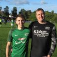 Målscorer Peter L. Møller og keeper Christian Rygaard var Vivilds helte i opgøret mod KPI. Foto: Kurt Enevoldsen, Team Vivild.