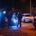 Politiet var massivt til stede på Ormslevvej i Viby søndag aften efter knivstikkeri. Foto: Øxenholt Foto