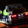 Politiet var tirsdag eftermiddag og aften til stede på adressen. Foto: Presse-fotos.dk