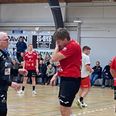 Holdleder Knud Ove Nielsen (tv.), en af de mange drivkræfter i Nørre Djurs Håndbold i mange-mange år, er klar til sammen med Christian Rohde Jakobsen (th.) at tage revanche for nederlaget til Mors-Thy Håndbold 2, når Nordthy IF lørdag kommer på besøg i Grenaa Idrætscenter. Foto: Lars Norman Thomsen
