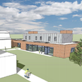 Med den store udvidelse får Efterskolen Helle i Gjerrild bedre rammer for undervisningen og forbedrede boligforhold for de elever, der er på vej ud i voksenlivet. Illustration Poul Lodbergs Tegnestue