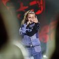 12-årige Naya sang sin vindersang "STOP!" hele tre gange i løbet af MGP-showet lørdag aften. - Foto: DR/Agnete Schlichtkrull/Free