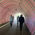 Lokale kunstnere, foreninger og ildsjæle er med til at skabe oplevelser til ny kulturfestival festival i Hinnerup. Her ses en tunnel i Hinnerup, lokale kunstnere har lavet til et kunstværk. Foto: Favrskov Kommune