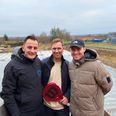 Amir Nuspahic (tv.), Søren Bækgaard og Morten Bjørn (th.) åbner i 2025 et nyt padelcenter i Stavtrup. Foto: Sten Brøgger