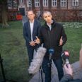 Udlændinge- og integrationsminister Mattias Tesfaye (S) fortæller sammen med arbejdsmarkedets parter om aftalen om ukraineres adgang til arbejdsmarkedet. Foto: Emil Helms/Ritzau Scanpix
