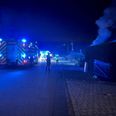 Brandvæsenet havde lørdag 13 folk på Kirstensvej. Foto: Presse-fotos.dk.