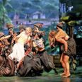 'Tarzan' er en farverig forestilling med lianer hængende fra loftet og dansere og performere udklædt som eksotiske blomster. I rollen som Jane ses Regina Lundsgaard Sloth. Da forestillingen spillede i Fredericia Teater, delte hun rollen med Bjørg Gamst, der dog er blevet i Fredericia, for at spille 'Klokkeren fra Notre Dame'.