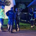 Politi og brandvæsen var talstærkt til stede. Foto: Presse.fotos.dk