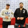 Brødrene Omar Faour (tv.) og Mustafa Faour vil onsdag stå klar i køkkenet i det nye arabiske spisested i Klostergade, som er opkaldt efter familiens efternavn Foto: Jonas Wrede Hansen
