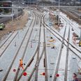Banegården i Aarhus gøres klar til elektrificeringen. Foto: Jens Dresling/Ritzau Scanpix