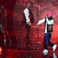 Det ukrainske bidrag til Eurovision, Kalush Orchestra, løb med sejren ved lørdagens finale. Foto: Marco Bertorello/AFP.