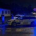 Område i Tilst blev afspærret i nat efter anmeldelsen om knivstikkeri. Foto: Presse-fotos.dk