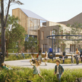 Sådan kommer Ravnbakkeskolen til at se ud. Illustration: Arkitektfirmaet Kjaer & Richter