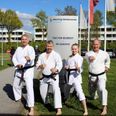Bestyrelsen i Skanderborg Karate Akademi: Fra venstre Torben Wallner (formand), Frank Lind Mikkelsen, Sissel Wallner og Michael Boeriis. Privatfoto