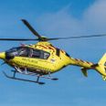 Den 59-årige blev hentet i lægehelikopter. Foto: Sebastian Buur Gunvald