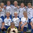 GIF-pigerne vandt bronze. Bagerst: Emma Søgaard, Caroline Mathiesen, Frederikke Hansen, Cecilie Plougmann og Emmely Hougaard. Midt: Nanna Ravnsbæk, Freja Ringsted, Mathilde Kirk, Eline Pedersen og Nana Vedersø. Forrest: Mia Smidstrup.