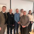 Den nye bestyrelse består af fra venstre næstformand Gert Nielsen, Claus Bräuner, Jacob Ring, Tom Baars, formand Louise Hasager Munch, Jeanet Gårsdal og kasserer Henrik Christensen. Privatfoto