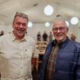 Den nye formand Erland Stubkjær Christensen og den afgående mangeårige formand Simon Boel. Pressefoto