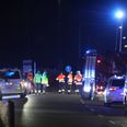 En person blev natten til torsdag dræbt, da vedkommende blev ramt af et tog. Foto: Presse-fotos.dk.