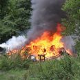 Afbrænding i skovområde på Møllerupvej.