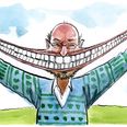 Hvis lykken var en konstant tilstand, ville vi ikke kunne genkende den. Lykken er små, uanselige øjeblikke. Tegning: Rasmus Sand Høyer