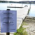 Nu er advarselsskilte ved Stilling (fotoet) skiftet ud med et regulært badeforbud. Foto: Bollerup