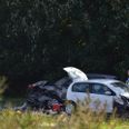 Tre biler er kørt sammen. Foto: Presse-fotos.dk.