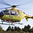 Manden blev efter ulykken fløjet til hospitalet. Arkivfoto: Gorm Olesen/Ritzau Scanpix