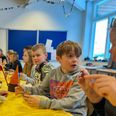 Under maden bliver der ofte snakket om madkultur, og hvad det er for noget mad, eleverne spiser. Foto: Cecilie Bisgaard