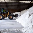 Aarhus Kommunes største saltlager ligger på Banevænget i Brabrand. Arkivfoto: Gorm Olesen/Jyllands-Posten/Ritzau Scanpix