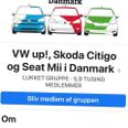 Gruppen for VW Up og søstermodellerne Skoda Citigo og Seat Mii har over 5.800 medlemmer og er en af de største grupper. Foto: Fra Facebook