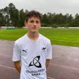 Den 16-årige offensivspiller Victor Lilo Johansson blev skiftet ind et kvarter før tid og fik dermed sin seniordebut, da FC Djursland tabte med 7-0 til Aarhus Fremad i Danmarksserien. Privatfoto