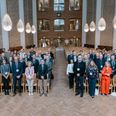 Honorary Skou-professorer og deres danske samarbejdspartnere var samlet på Aarhus Universitet den 8. oktober 2026, hvor Det Sundhedsvidenskabelige Fakultet fejrede og indsatte 13 nye professorer. Foto: Kim Frost.