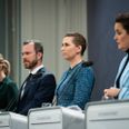 På søndagens pressemøde annoncerede statsminister Mette Frederiksen (S), at Danmark i fremtiden ønsker at hæve forsvarsudgifterne til to procent af bruttonationalproduktet (BNP) i 2033. Foto: Emil Helms/Ritzau Scanpix