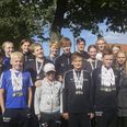 Det succesrige hold fra Skanderborg Svømmeklub. Privatfoto