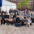 Skanderborg Håndbold deltager i år med rekordmange spillere til Partille Cup i Sverige. Her er det en lille del af de i alt 215 spillere. Foto: Hanne Petersen, Skanderbprg Håndbold.