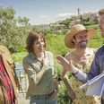 Filmen "Alle for tre" har forpremiere i Kinorama Sønderborg torsdag. På billedet ses Rasmus Bjerg, Sonja Richter, Mick Øgendahl og instruktør Rasmus Heide. Foto: Nordisk Film