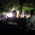 På Smukfests første musikdag rykkede politiet ud til to voldssager. Foto: Stine Tidsvilde.