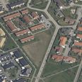 Det er på Trankærgårdsvej, som kommunen i første omgang har udset sig, at botilbuddet skal ligge - men nu vil man undersøge andre muligheder. Foto: Skraafoto.dk, Klimadatastyrelsen
