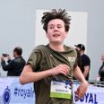 Prins Christian krydser målstregen efter 10 km under Royal Run i København og på Frederiksberg, mandag den 6. juni 2022.. (Foto: Philip Davali/Ritzau Scanpix)