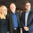 Nye Borgerliges formand Pernille Vermund sammen med partiets to spidskandidater i Vestjylland og Østjylland til Folketingsvalget, Poul Højlund (i midten) og Lars Boje Mathiesen