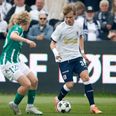 AGF's unge profil Frederik Emmery kan få debut for U21-landholdet i den kommende landsholdssamling. Foto: Jens Dresling // Politiken